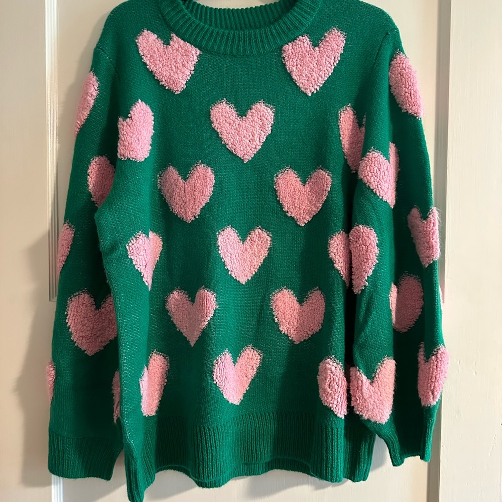 Brand New Pink Lily Valentine Sweater 💗